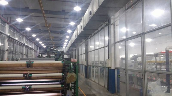 廠房溫濕度改善方案_力創高壓噴霧加濕設備